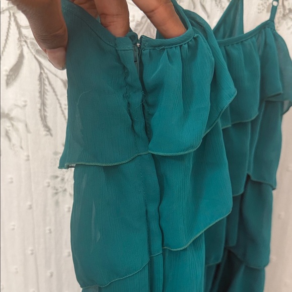 H&M Teal Layered Mini Dress - Picture 9 of 9